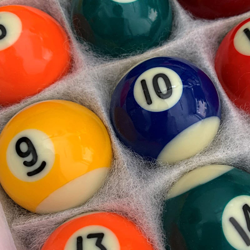 ISPiRiTo Billiard Ball Set Mini Size 1-1/2 Inch Pool Balls Set Complete 16 Balls Set American Style Resin Balls Pool Table Accessories - Image 5